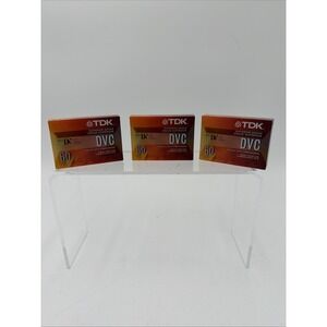 NEW‎ TDK DVC Mini-DV 60 3-Pack Blank Tapes Digital Video Cassettes DVC60